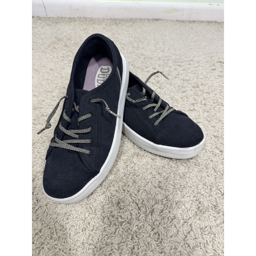 Hey Dude Cody Craft Sneakers Black Canvas Shoes Women's 8‎ Lightweight Comfort - Picture 11 of 12